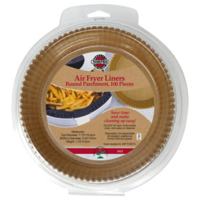 NP3412 Round Air Fryer Liners Pack 100