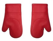 Silicone Oven Mitt Pair - Red Silicone Oven Mitt Pair - Red