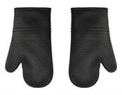 Silicone Oven Mitt Pair - Black
