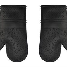 Silicone Oven Mitt Pair - Black