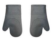 Silicone Oven Mitt Pair - Grey