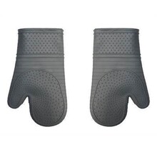 Silicone Oven Mitt Pair - Grey