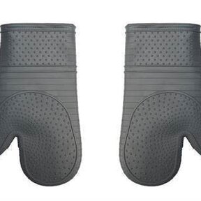 Silicone Oven Mitt Pair - Grey