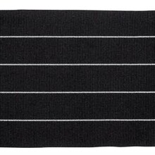 Poly Cotton Mini Stripe Placemat - Black