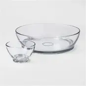 13341 Anchor Hocking Glass 2 pc. Chip 'N' Dip