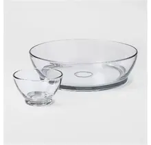 13341 Anchor Hocking Glass 2 pc. Chip 'N' Dip