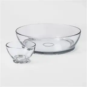 13341 Anchor Hocking Glass 2 pc. Chip 'N' Dip