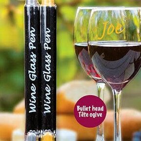 70410- Wine Glass Pens-Set/2