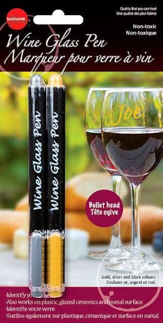 70410- Wine Glass Pens-Set/2