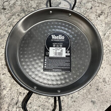 BEL01143 Paella Pan Polished Steel 17"