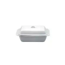 KBG308W Melamine 1lb Butter Dish-White