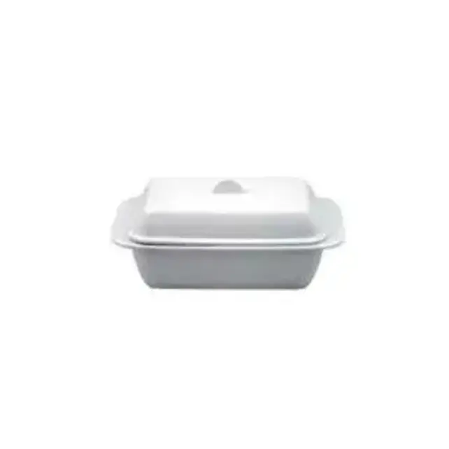 Melamine 1lb Butter Dish-White