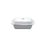 Kitchen Basics Melamine 1lb Butter Dish-White