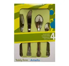 Ourson 2 Children's Teddy Bear 4pc Flatware