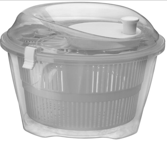 SPN27 Salad Spinner-Grey/White