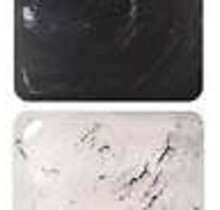 CUT17412-Cutting Mats S/2-Marble B&W