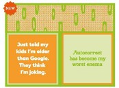 366-7042 Cocktail Napkin "Autocorrect/Older Than Google"