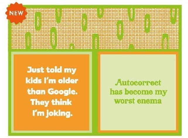 366-7042 Cocktail Napkin "Autocorrect/Older Than Google"