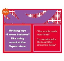 366-7051 Cocktail Napkin- "Fireball/Cart At Liquor Store"