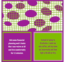 366-7077 Cocktail Napkin "Starbucks/Financial Planning"