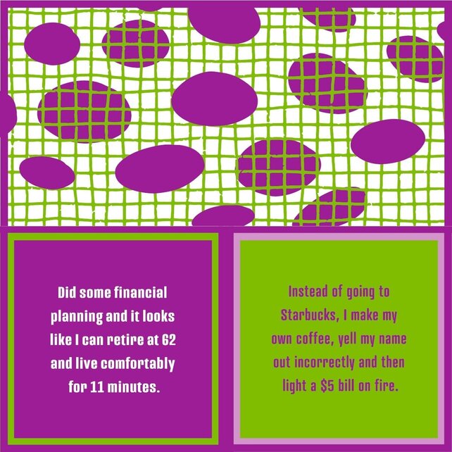 366-7077 Cocktail Napkin "Starbucks/Financial Planning"