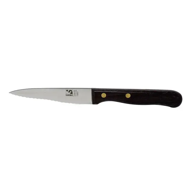 Grohmann 3" Regular Serrated Paring Knife