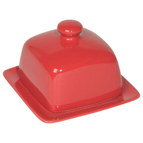 5036003 Butter Dish-Square-Red