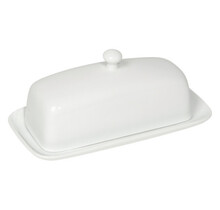 5037001 Butter Dish-Rect-White