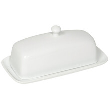 5037001 Butter Dish-Rect-White