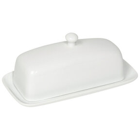 5037001 Butter Dish-Rect-White