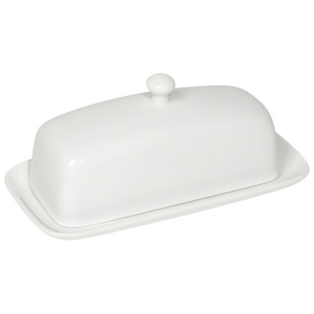5037001 Butter Dish-Rect-White 5037001 Butter Dish-Rect-White