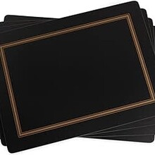 8062064-Pimpernel Placemats-Classic Black-Set/4