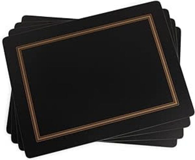 8062064-Pimpernel Placemats-Classic Black-Set/4