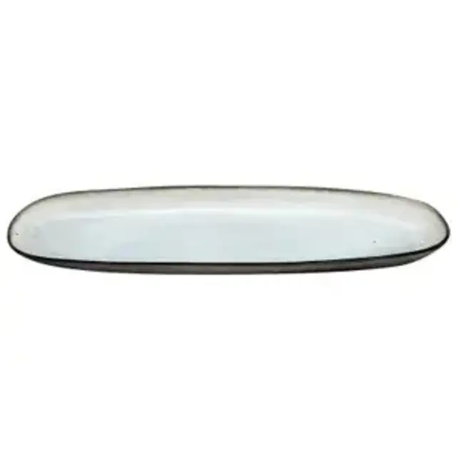 SHADOW NACRE/PEARL WHITE - Large Long Dish 36cm