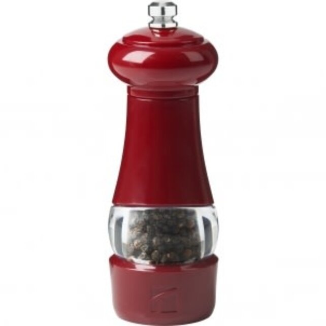 6.5" Funnel Pepper Mill -Red