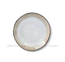 SHADOW NACRE/PEARL WHITE - Dessert Plate