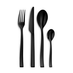 Flatware 24pc Side Black