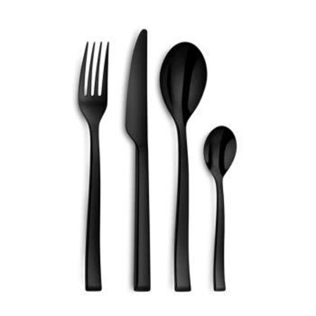 Flatware 24pc Side Black