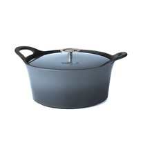 28857 Cast Iron Round Casserole 24cm -Blue