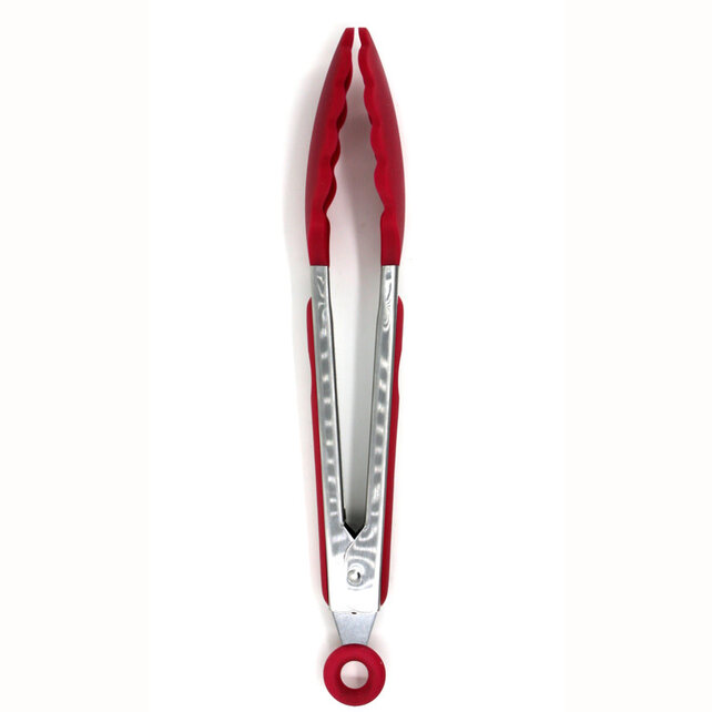 1366581 Silicone Tong 9"-Red