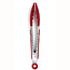 Danesco 1366581 Silicone Tong 9"-Red