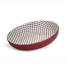 484402RD- Shallow Bowl-Red