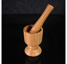 V37-333 Small Bamboo Mortar and Pestle