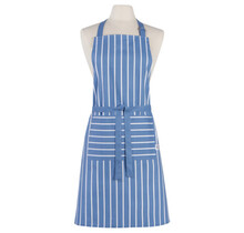 A05136- Apron-Denim Blue Stripe