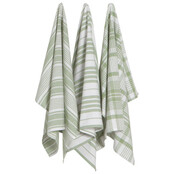 2016621 Jumbo Teatowel Set/3 Sage 2016621 Jumbo Teatowel Set/3 Sage