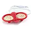 NP996 Silicone Double Microwave Egg Poacher