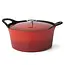 Cuisinox Cast Iron Round Casserole 20cm - Red