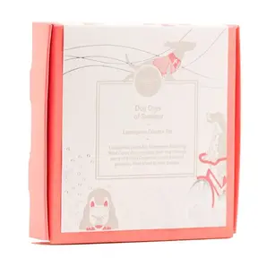 Dog Days of Summer Coaster - Premium Set of 8 Coral Box