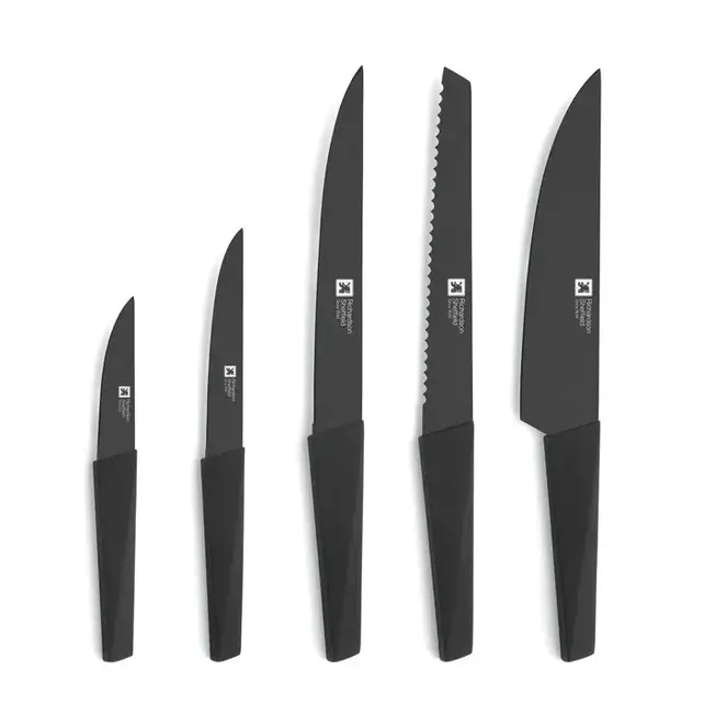 Edge 5pc Knife Block - Black
