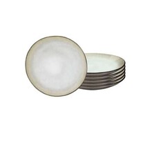 SHADOW NACRE/PEARL WHITE - Dessert Plate